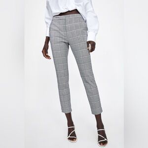 🔥SALE Zara Gray Plaid Pants NWOT